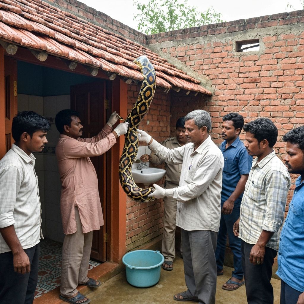 অজগর সাপ উদ্ধার